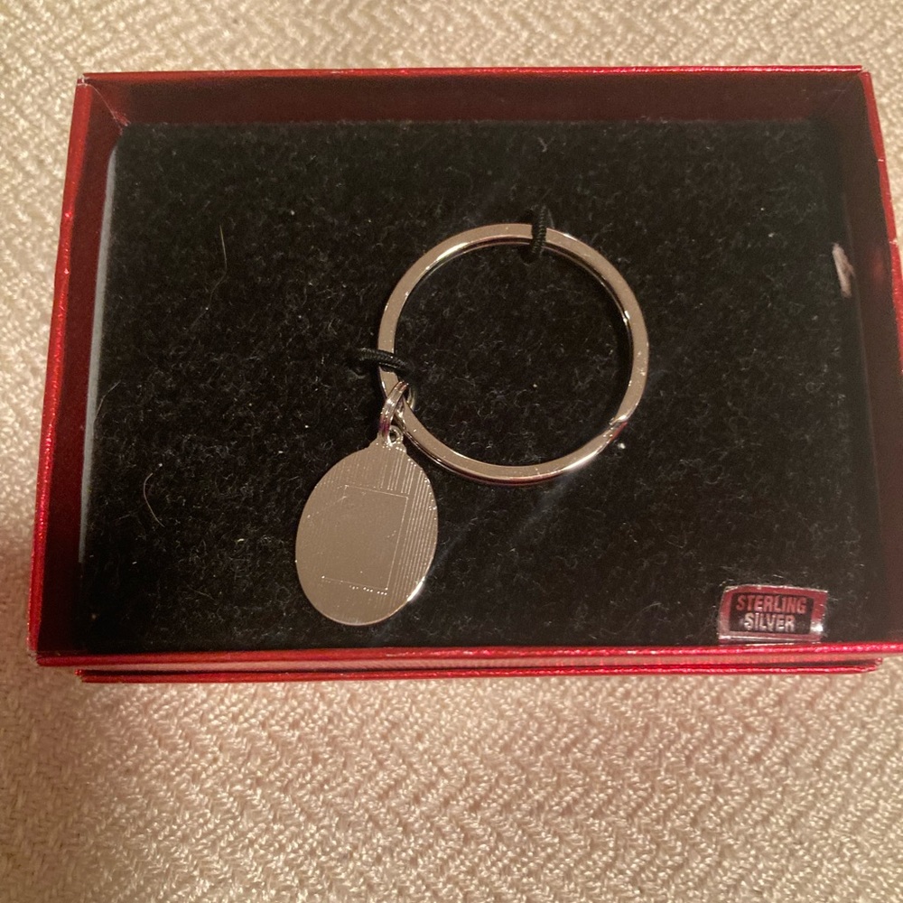 Nwt in box sterling silver keychain